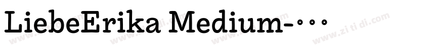 LiebeErika Medium字体转换